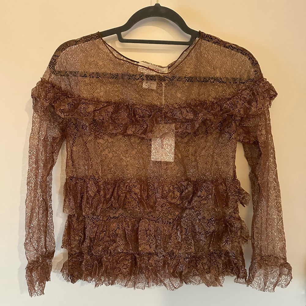 Jucca lace crochet top